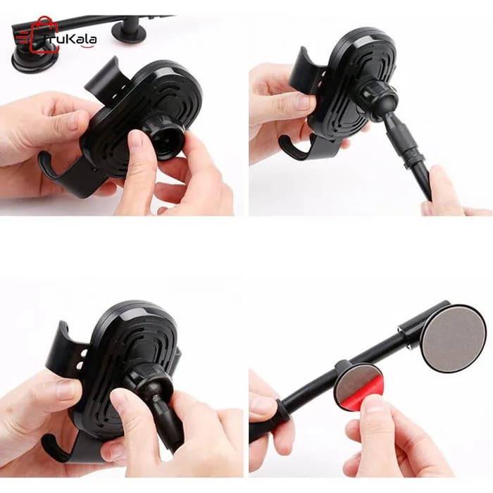 پایه نگهدارنده دو کاره و شارژر وایرلس هوشمند بیسوس Baseus — تصویر ۲