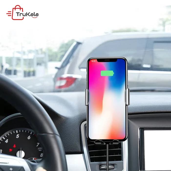 پایه نگهدارنده دو کاره و شارژر وایرلس هوشمند بیسوس Baseus — تصویر ۳