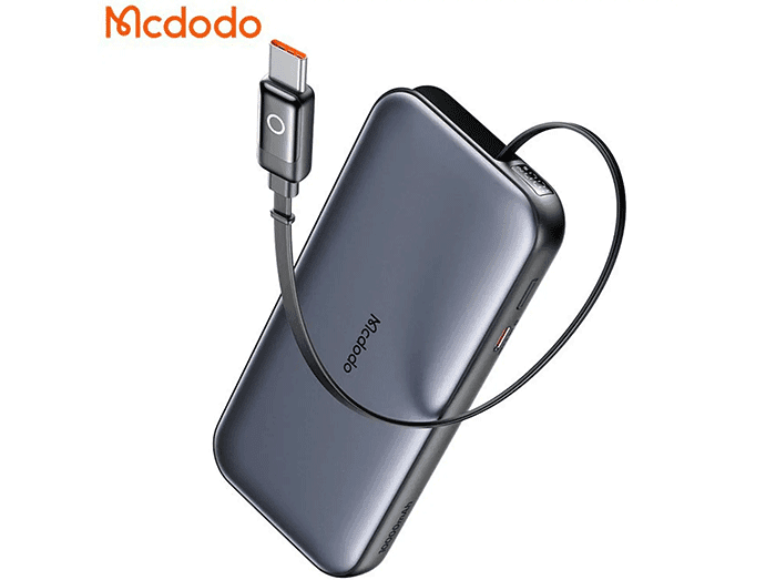 پاوربانک مک دودو 10000 میلی اهم امپر 45 وات MCDODO 10000mAh Power Bank Model MC-5920 with Type-C Cable 45W — تصویر ۶