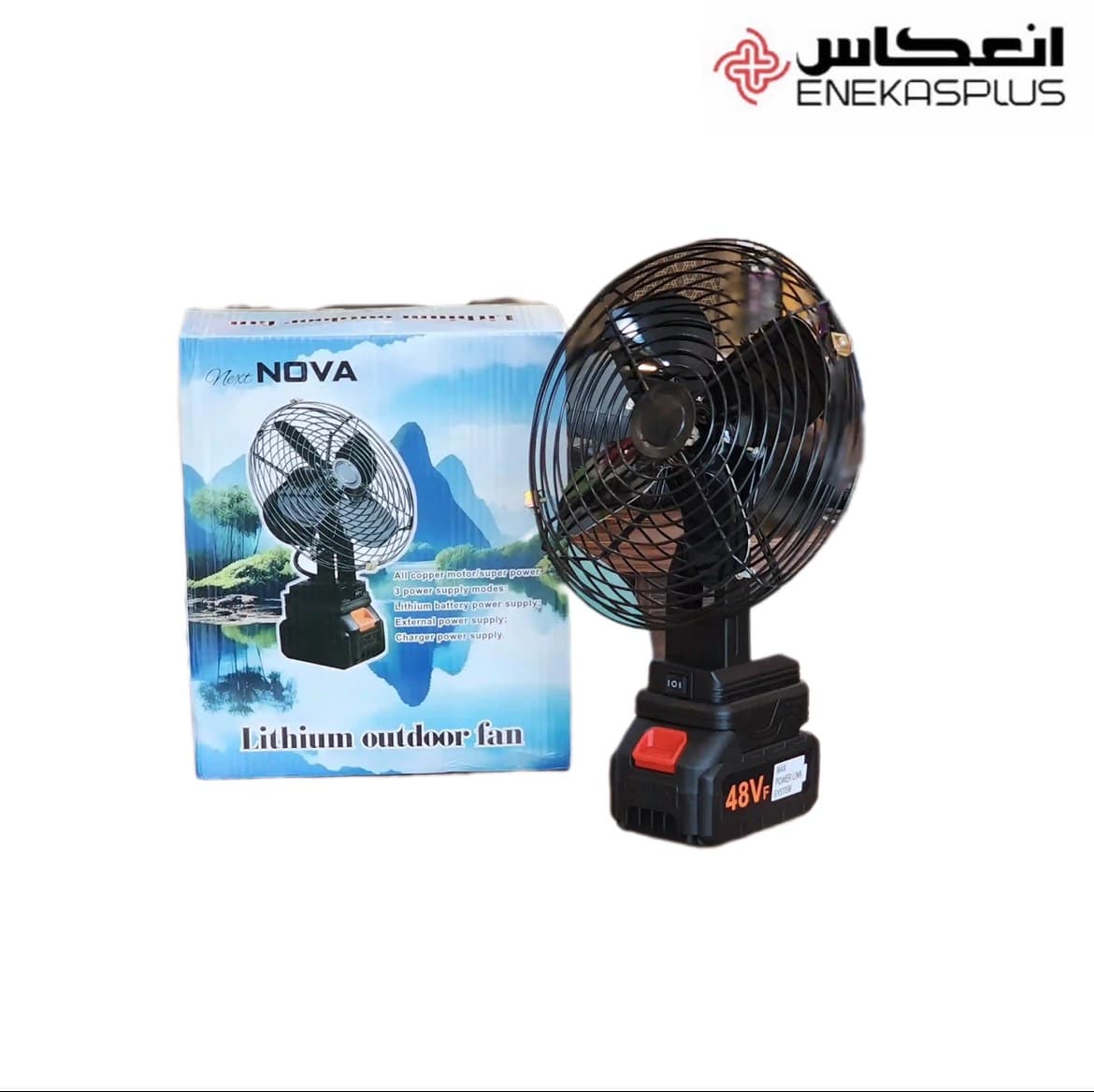 پنکه فلزی شارژی نوا مدل Next NOVA — تصویر ۳