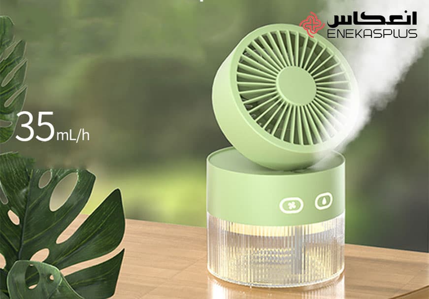 پنکه مدل بخور سرد USB مدل spray fan — تصویر ۶