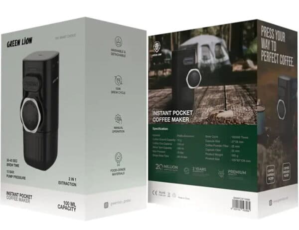 قهوه ساز جیبی فوری گرین لاین GREENLION INSTANT POCKET COFFEE — تصویر ۴