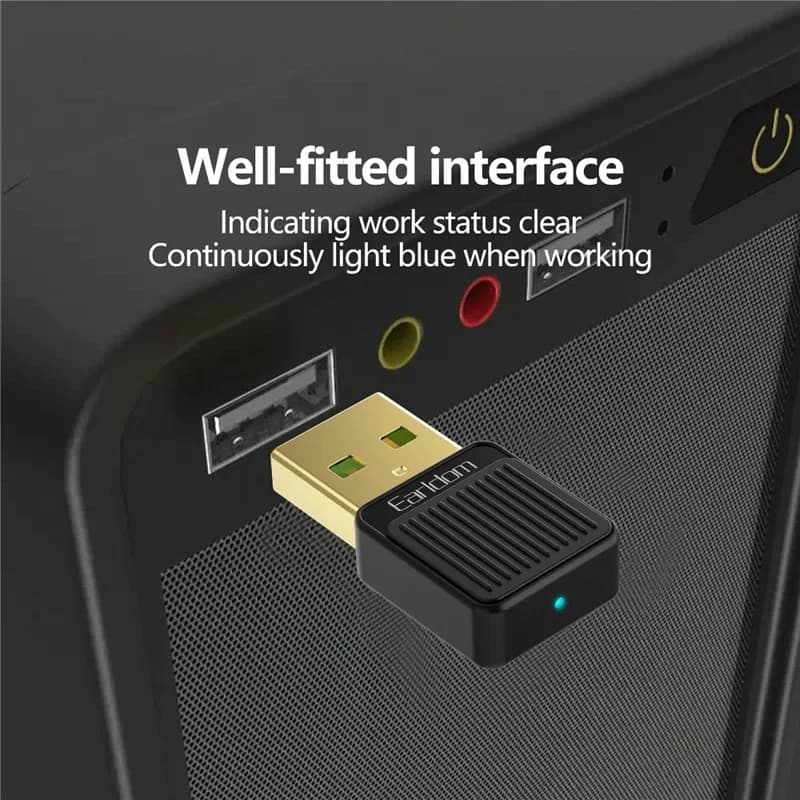 گیرنده بلوتوث Earldom مدل ET-BR09 با USB و AUX — تصویر ۴