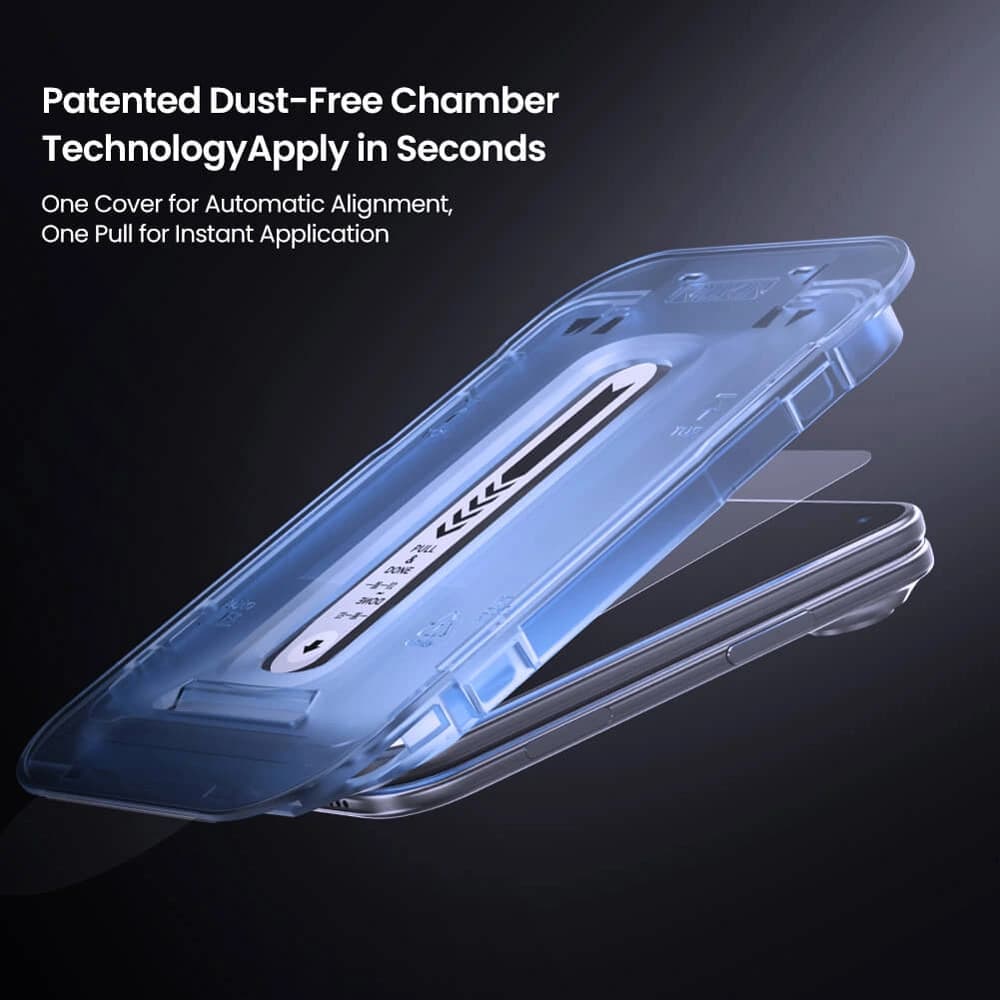 گلس شیشهای با ابزار نصب iPhone Duo مارک نیلکین مدل H+Pro (مخصوص صفحه نمایش بیرونی) — تصویر ۴