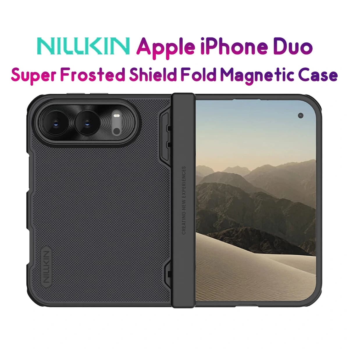 قاب ضدضربه مگنتی iPhone Duo مارک نیلکین مدل Super Frosted Shield Fold