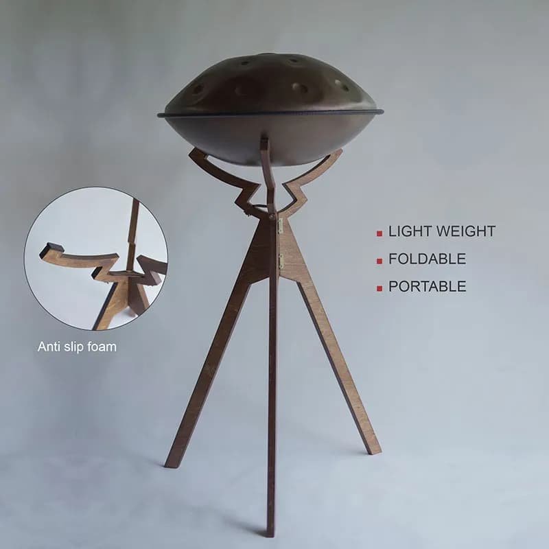 پایه هنگ درام چوبی ثابت برند راد کد 2 — تصویر ۲