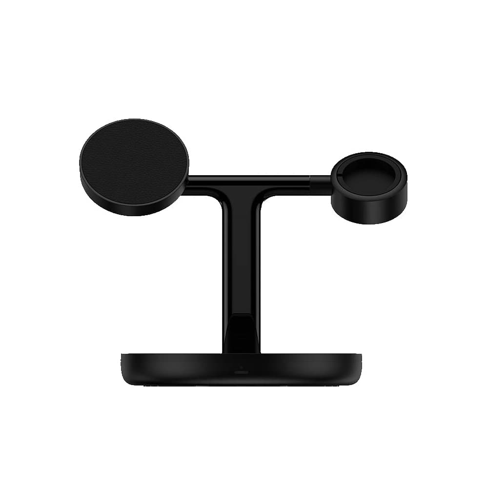 استند و شارژر وایرلس مگنتی باسئوس مدل Baseus Swan 3-in-1 Wireless Magnetic Charging Bracket 20W (جعبه ضعیف)