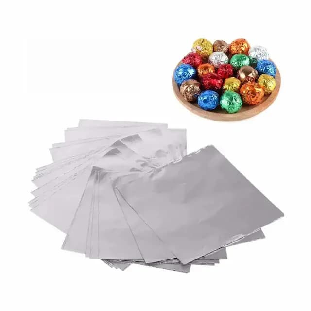 زرورق شکلات نقره ای