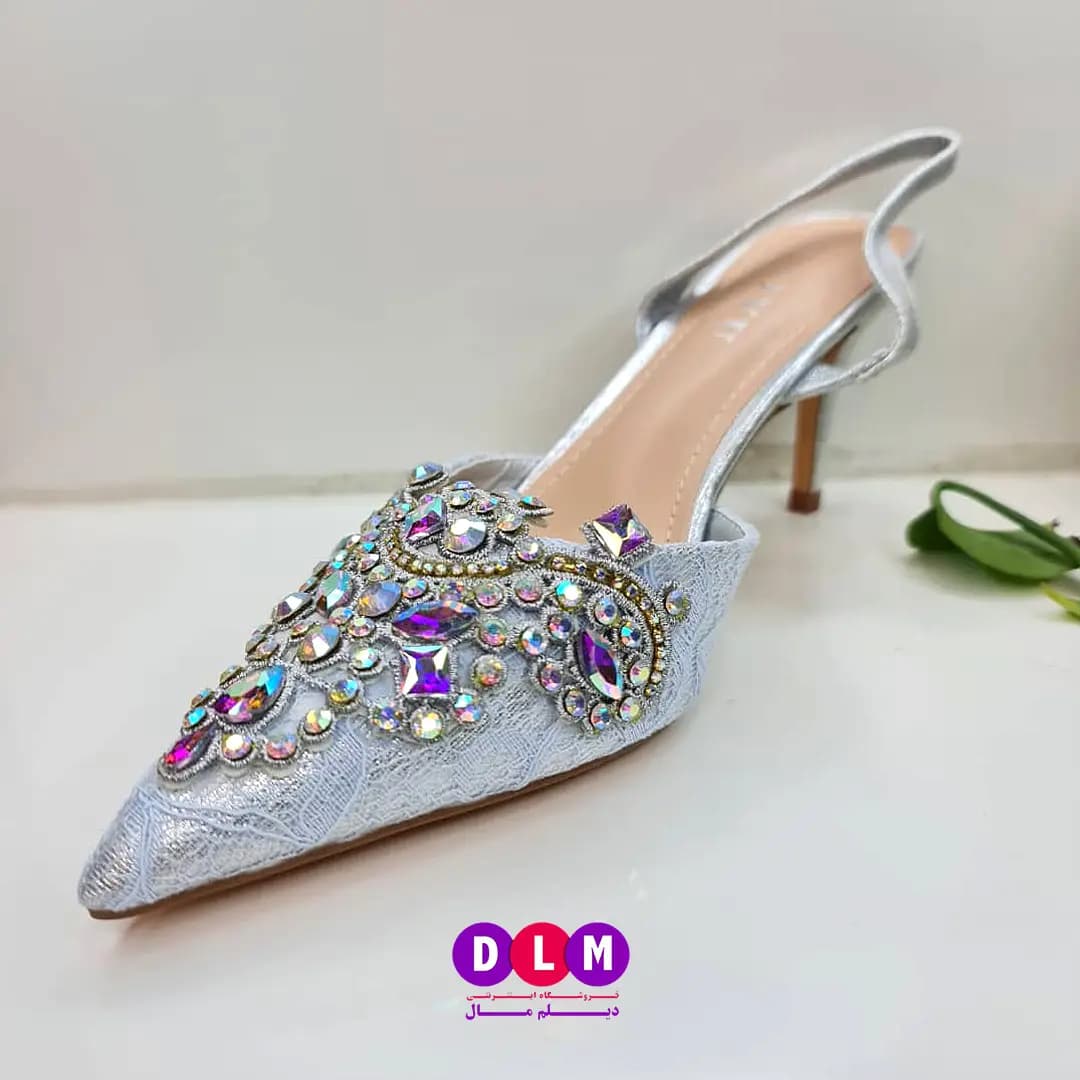 کفش مجلسی زنانه تایو (Taiyu) مدل کریستالی پاشنهدار – طرح اسپرتلوکس