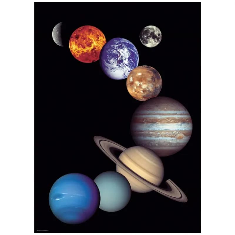 پازل 1000 تكه یوروگرافیک طرح Nasa, The Solar System كد 0100-6000 — تصویر ۲