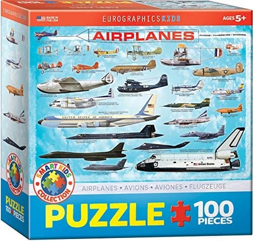 پازل 100 تكه یوروگرافیک طرح Airplanes كد 0086-6100