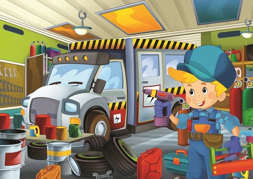 پازل 200 تكه آرت پازل طرح Little Repairmen كد 5641 — تصویر ۲