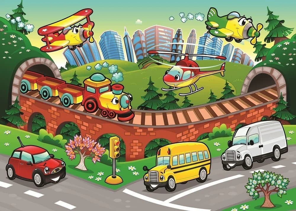 پازل 50 تكه آرت پازل طرح Traffic كد 4504 — تصویر ۲