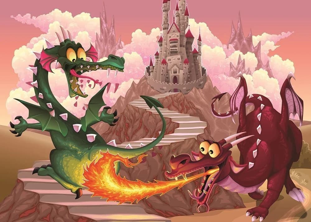 پازل 50 تكه آرت پازل طرح Dragons كد 4505 — تصویر ۲