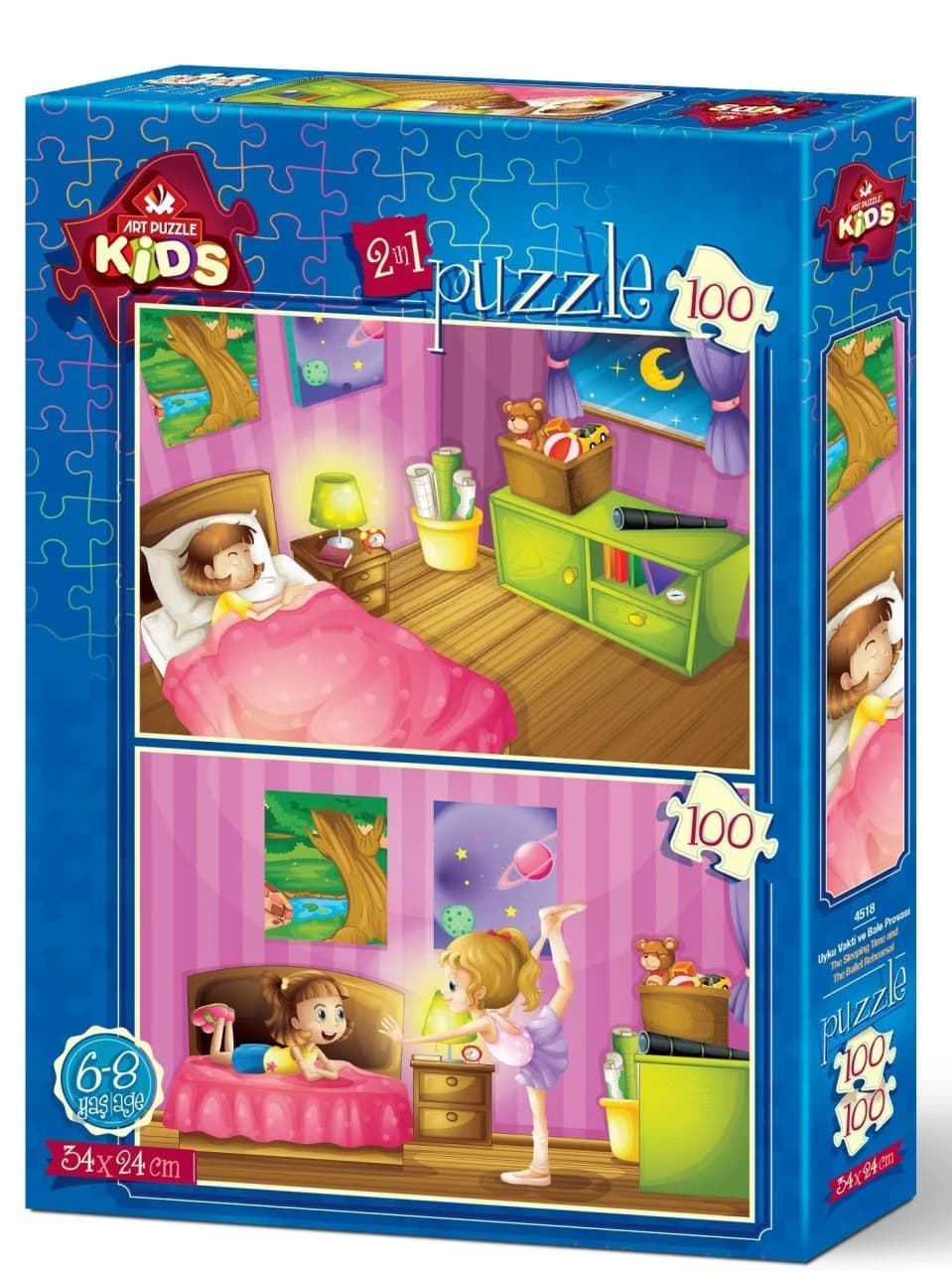 پازل 200 تكه آرت پازل طرح Bedtime and Ballet Rehearsal كد 4518