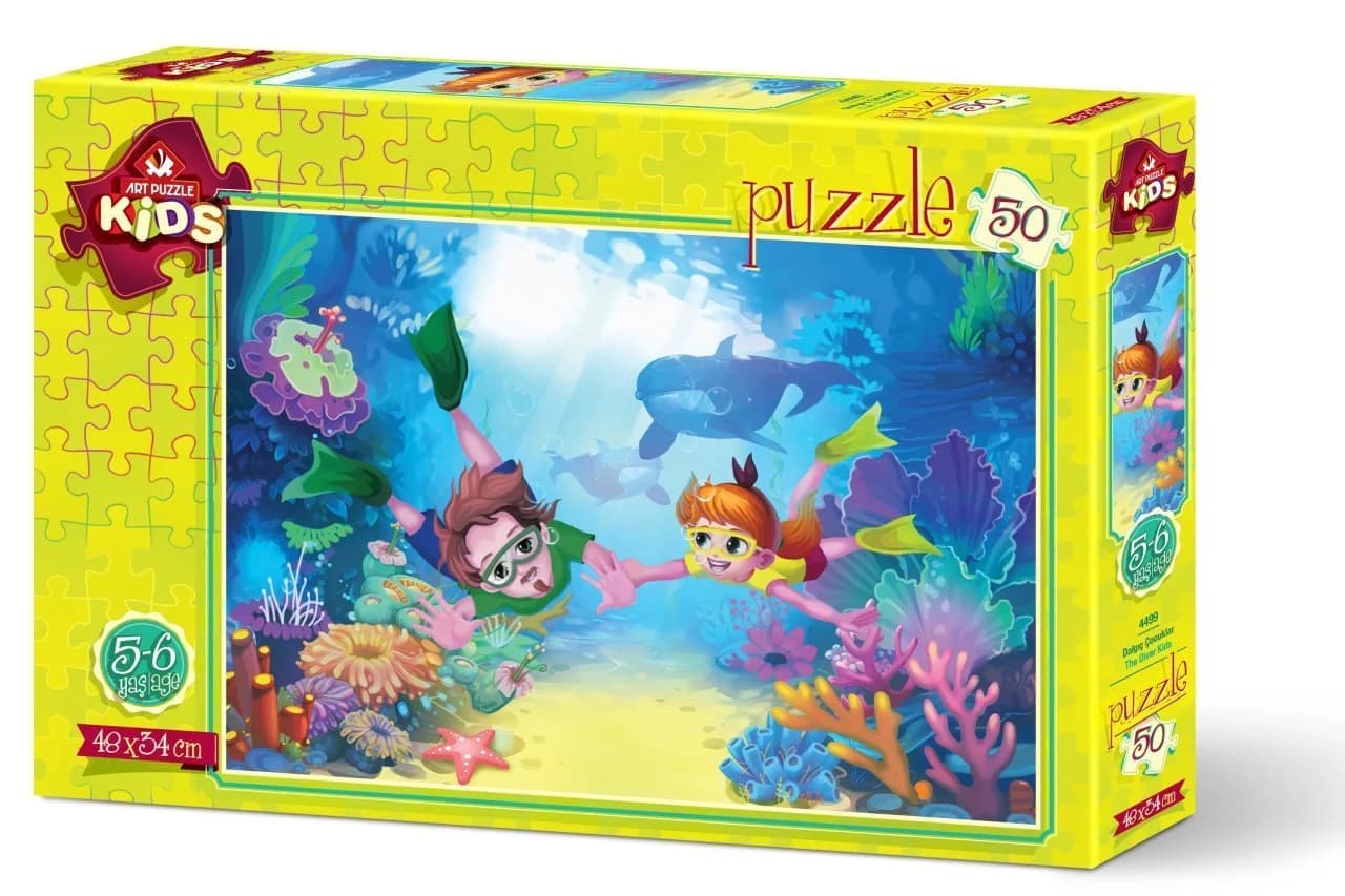 پازل 50 تكه آرت پازل طرح Diver Kids كد 4499
