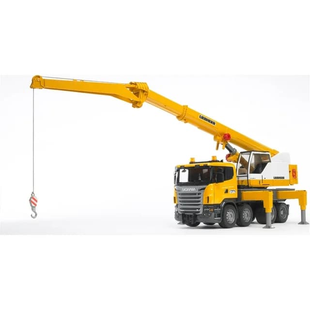 ماشین بازی برودر مدل Scania Liebherr Crane Truck