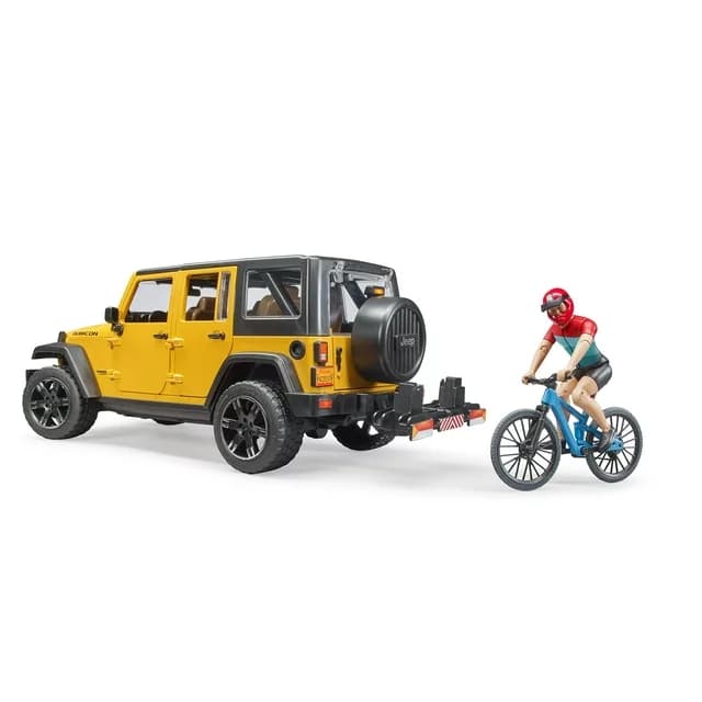 ماشین بازی برودر مدل Jeep Wrangler Rubicon Unlimited w 1 Mountain Bike — تصویر ۴