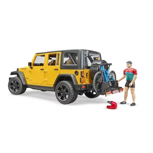 ماشین بازی برودر مدل Jeep Wrangler Rubicon Unlimited w 1 Mountain Bike — تصویر ۳