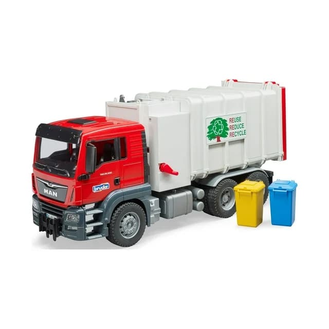 ماشین بازی برودر مدل MAN TGS Side Loading Garbage Truck — تصویر ۴