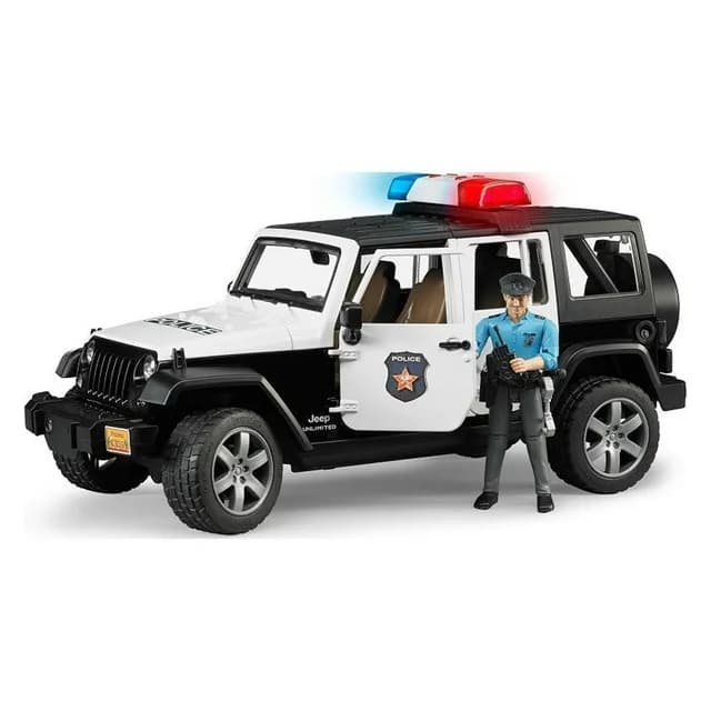 ماشین بازی برودر مدل Jeep Rubicon Police Car