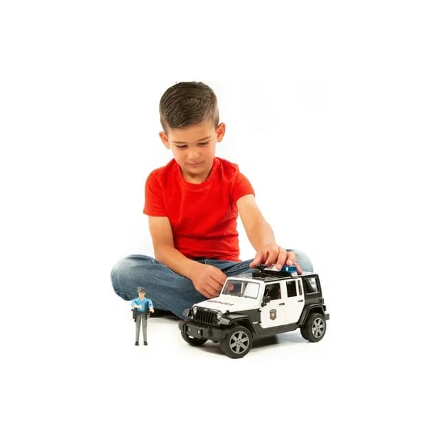 ماشین بازی برودر مدل Jeep Rubicon Police Car — تصویر ۵