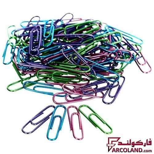 گیره کاغذ رنگی پنتر مدل متالیک کد PC103 بسته 100 عددی — تصویر ۳