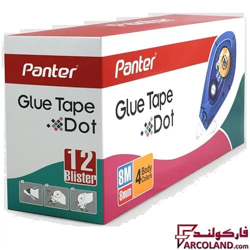 چسب نواری دوطرفه پنتر کد GT101 بسته 12 عددی