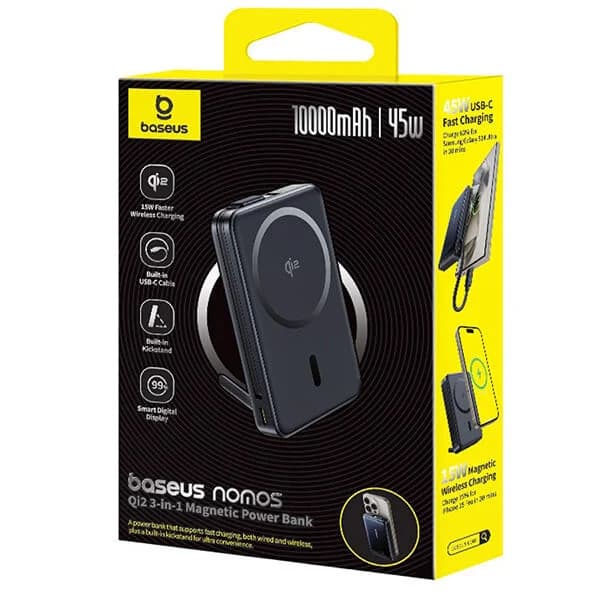 پاوربانک 45 وات بیسوس مدل P10078800123-00 ظرفیت 10000 میلی آمپر ساعت — تصویر ۵