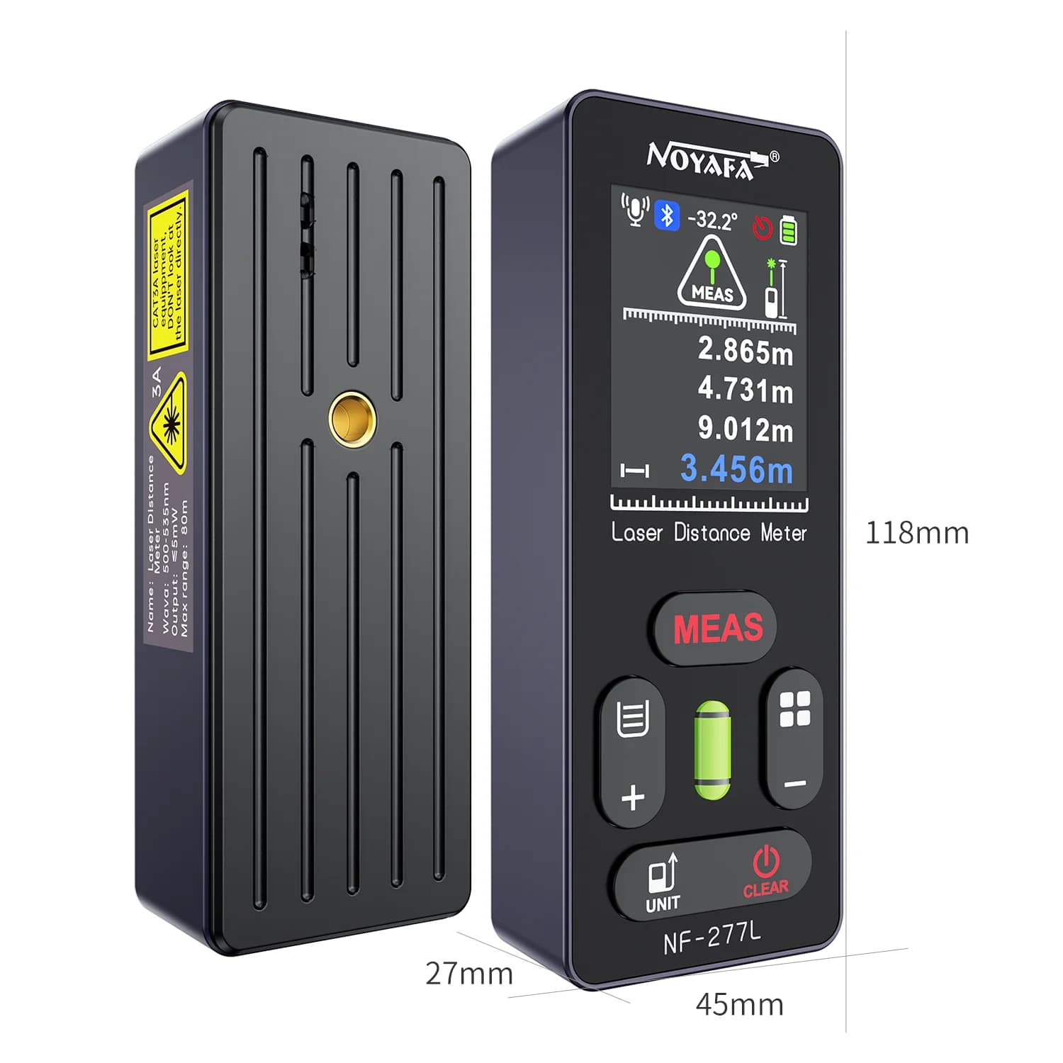 متر لیزری نویافا NOYAFA NF-277L | دقت ±1.5mm و لیزر سبز