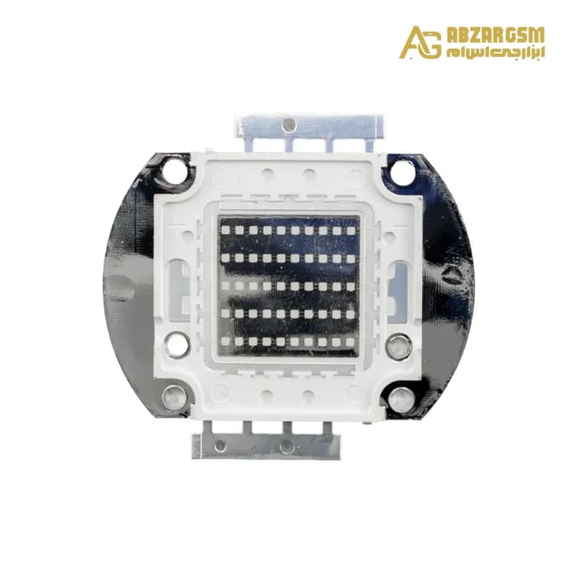 پاور LED 50W فرابنفش UV طول موج 395-400 نانومتر