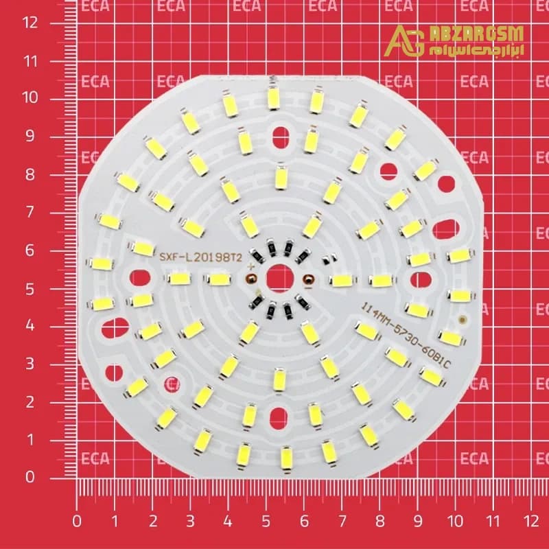 LED DOB سفید مهتابی 5VDC 50W سایز 106x106mm — تصویر ۳