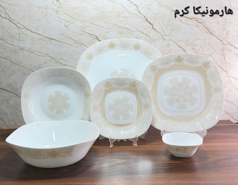 سرویس آرکوپال ۲۶ پارچه هارمونیکا کرم