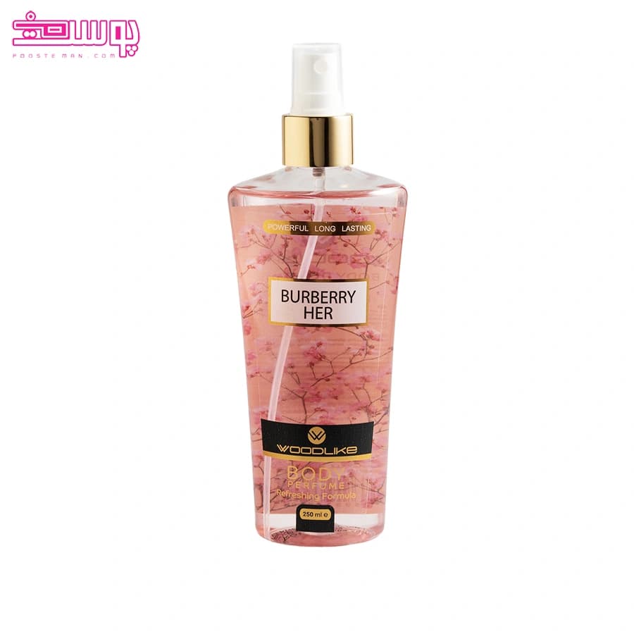 بادی اسپلش زنانه باربری هر وودلایک BURBERRY HER حجم 250ml