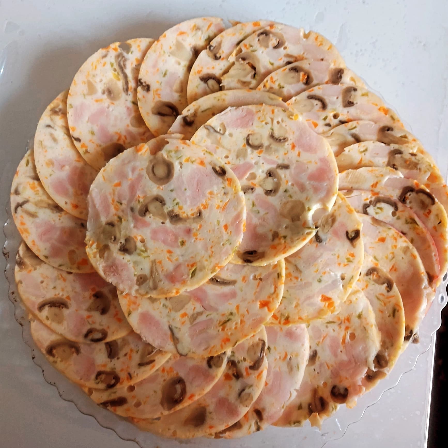 ژامبون مرغ و قارچ خونگی