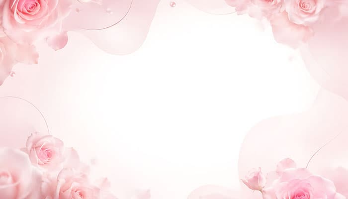 تصویر پس زمینه قاب گل رز صورتی ملایم | فایل JPG