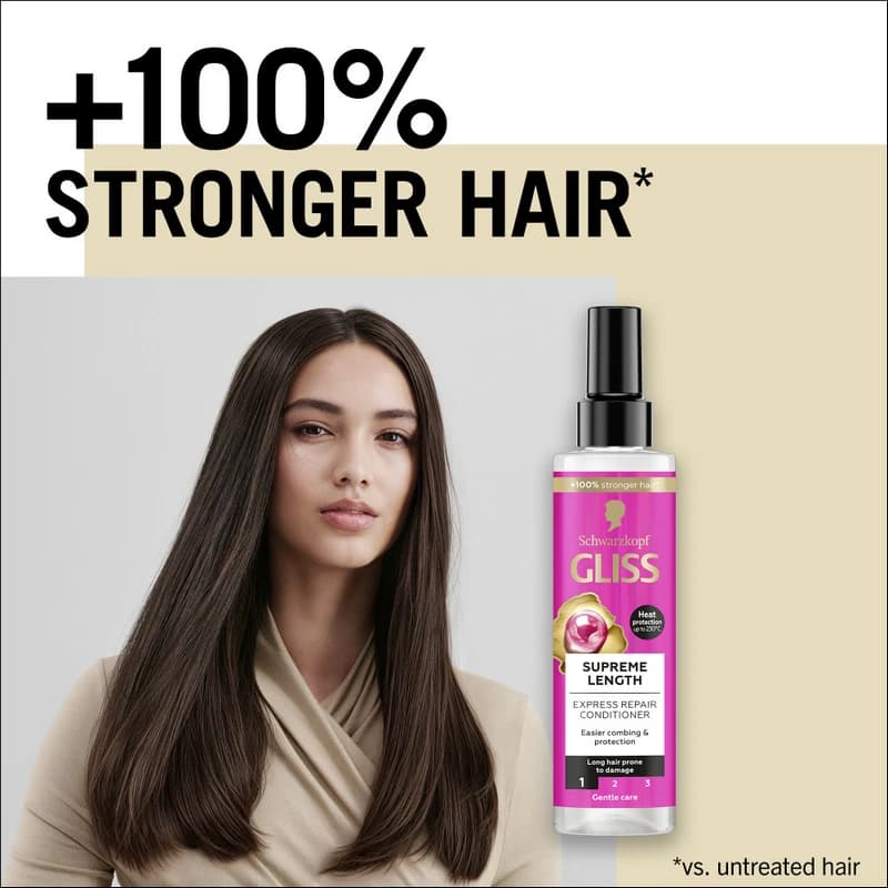 پک شامپو و سرم 2 فاز صاف کننده مو مدل SUPREME LENGTH — تصویر ۲