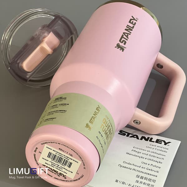 تراول ماگ استنلی مدل تامبلر نیو کالکشن 40oz رنگ صورتی- Stanley کد 0409 — تصویر ۴