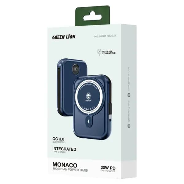 پاوربانک 10000 هزار گرین لاین مدل Green Lion Monaco MagSafe — تصویر ۷