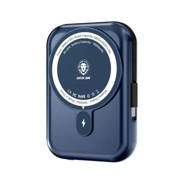 پاوربانک 10000 هزار گرین لاین مدل Green Lion Monaco MagSafe — تصویر ۵