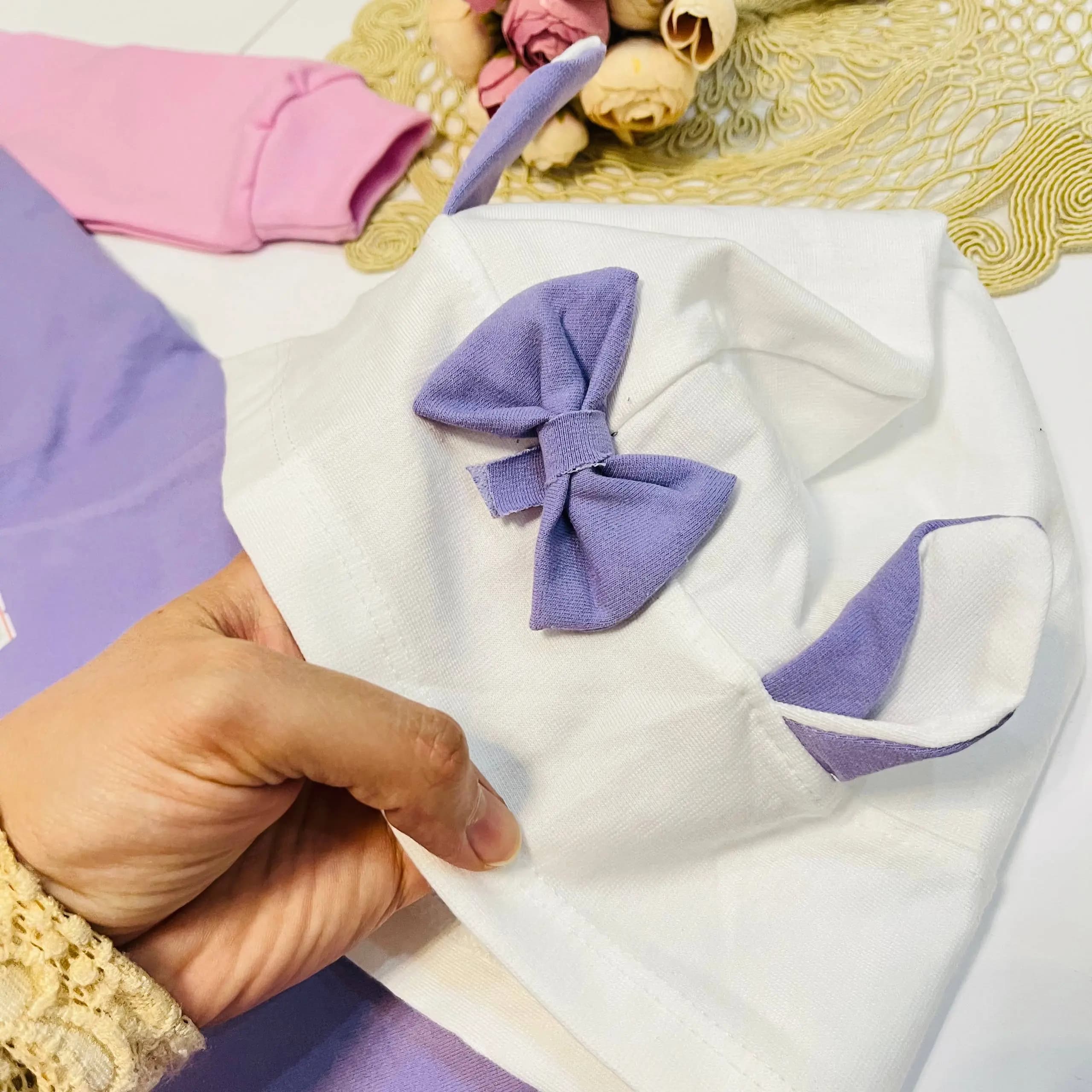 ست هودی و شلوار دخترانه گربه اشرافی کد 948 — تصویر ۵
