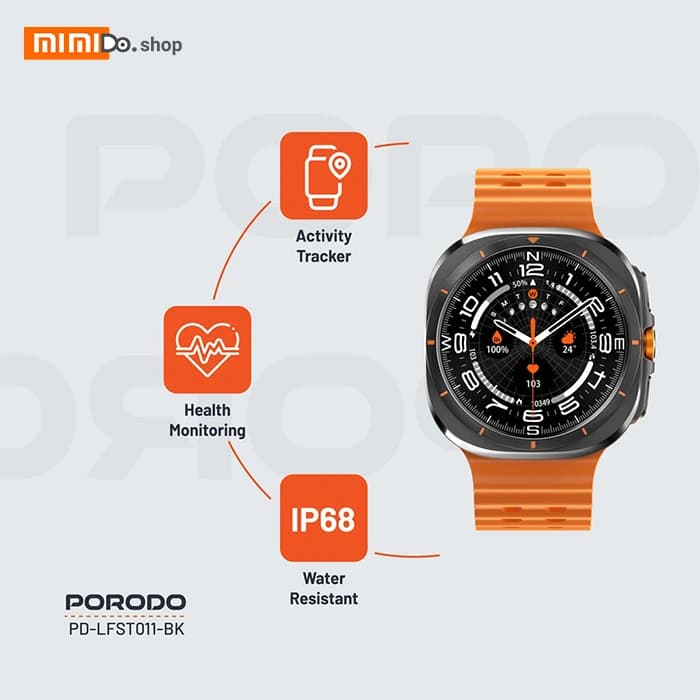 ساعت هوشمند پرودو Porodo Voyager PDLFST011 — تصویر ۴