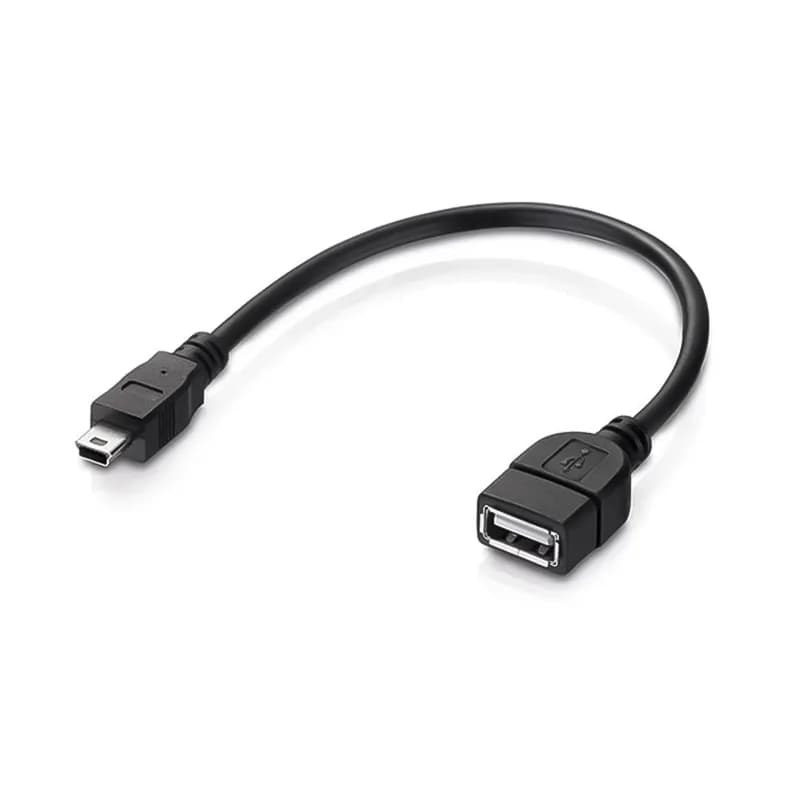 کابل تبدیل USB مادگی به MiniUSB به طول 20 سانتی متر