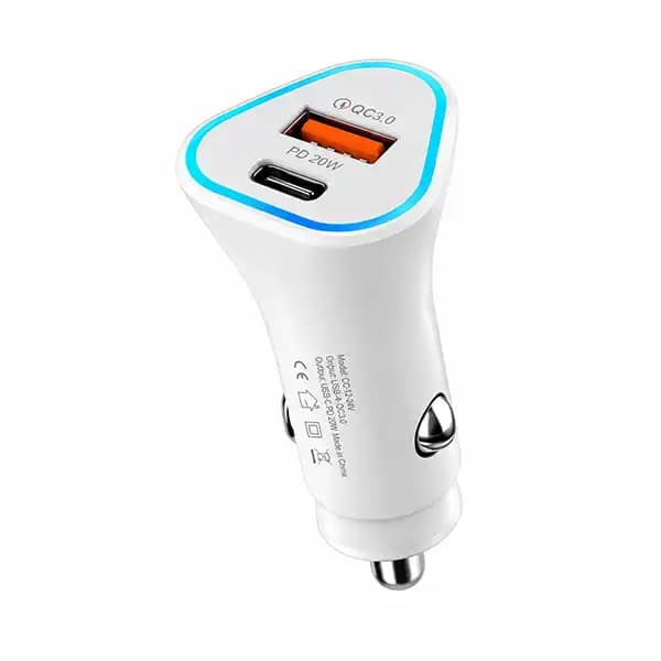 شارژر فندکی خودرو مدل دو پورت QC 3.0 و PD 20W
