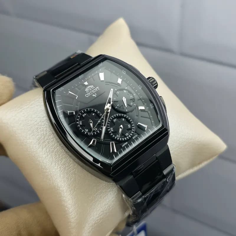 ساعت مچی عقربه ای مردانه اورجینال اورینت وی(V) مشکی مدل 837(سه موتوره) — تصویر ۳