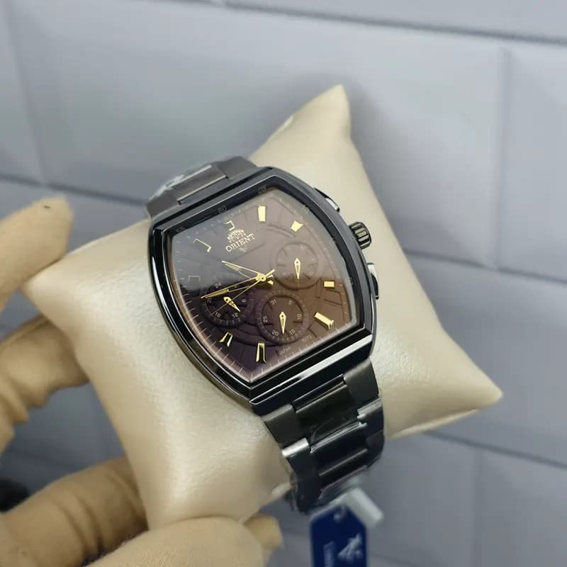 ساعت مچی عقربه ای مردانه اورجینال اورینت وی(V) نوک مدادی بنفش مدل 837(سه موتوره) — تصویر ۴