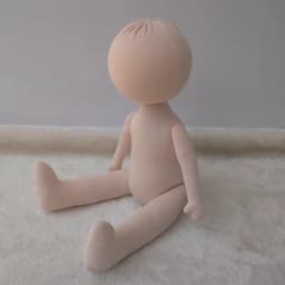 عروسک روسی دختر 30 س سر چرخشی با لباس قابل تعویض و شستشو مو کامل — تصویر ۳
