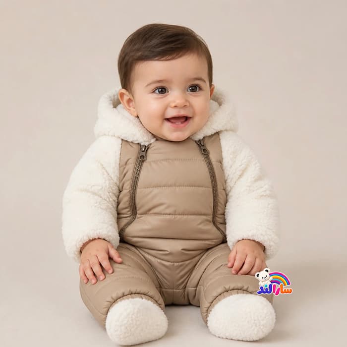 کاپشن سرهمی طرح تدی 6 تا 18 ماه