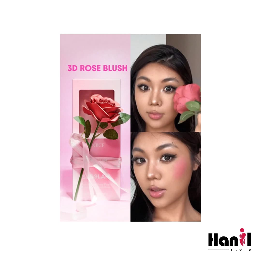 رژگونه گل رز شیگلم مدل Pink Ribbon Rose