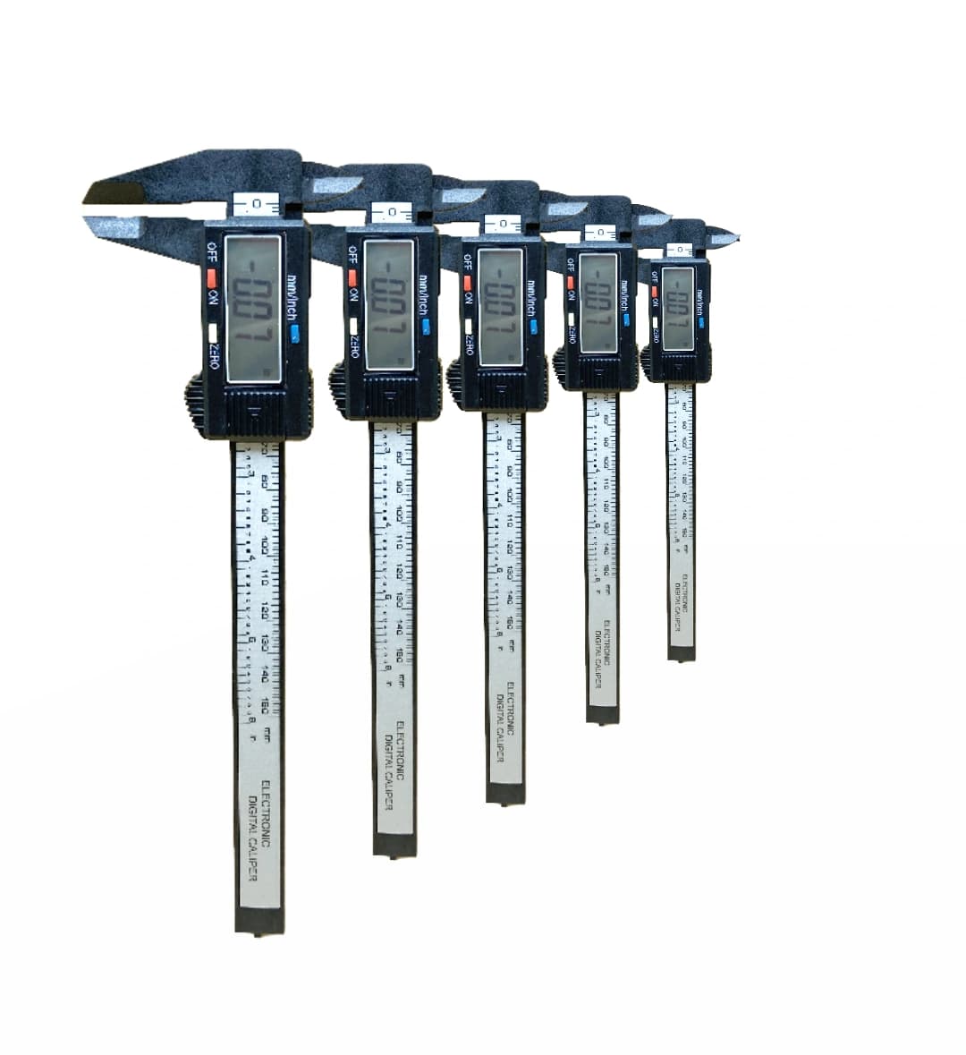 کولیس دیجیتال پلاستیکی 150mm ویژه همکار بسته 5 عددی -عمده